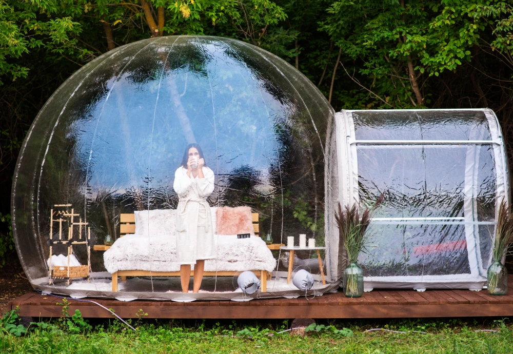 transparent inflatable bubble tent